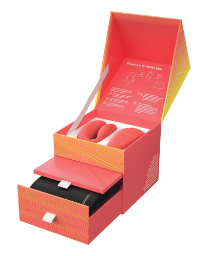 We-Vibe Chorus - вибратор для пар с сенсорным пультом и управлением через телефон коралловый